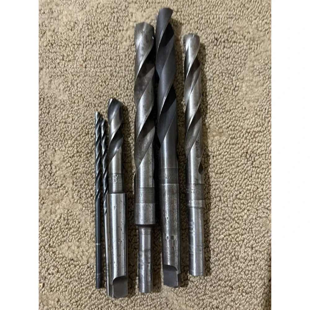 Lot Of‎ 6 MORSE USA TWIST DRILL BIT MORSE TAPER 17/32 47/64 18mm See Pictures